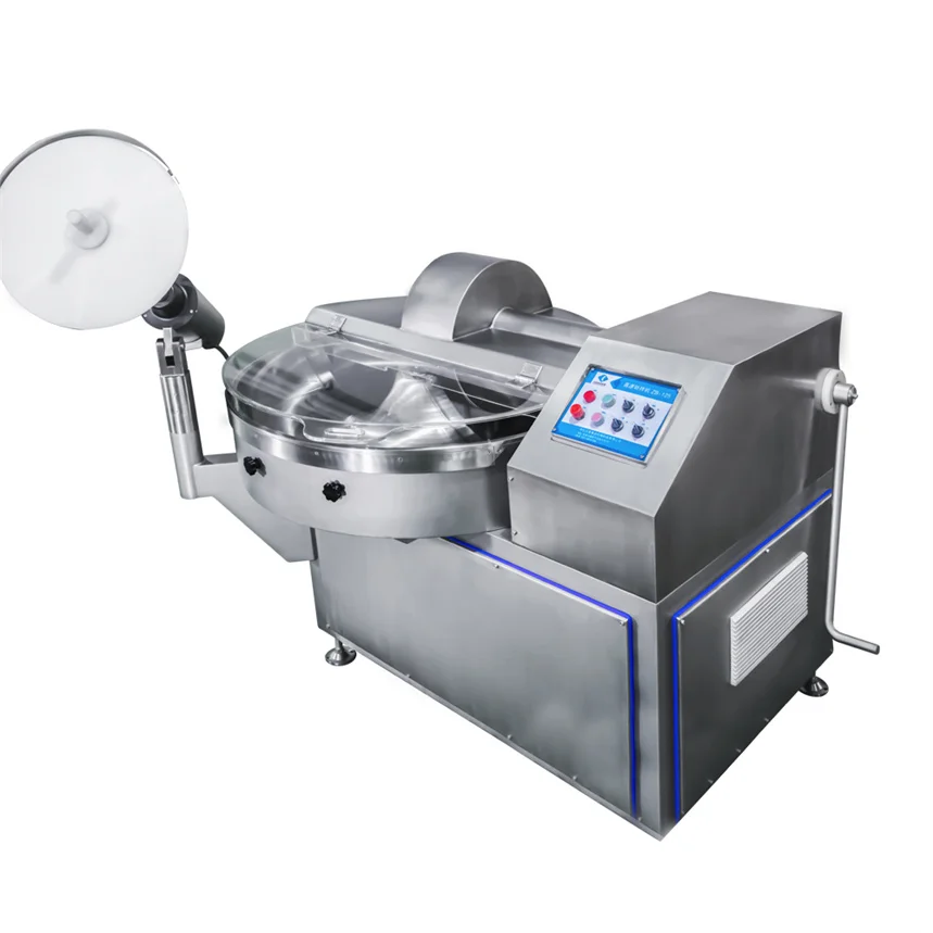 High Quality High Speed  Meat Bowl Cutter Pork Chopper Mixer Bowl Cutter Frozen Meat Food Processing Machine