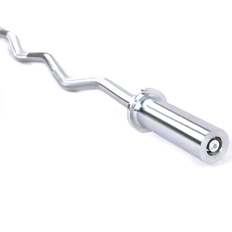 Custom gym weightlifting chrome-plated gym barbell bar