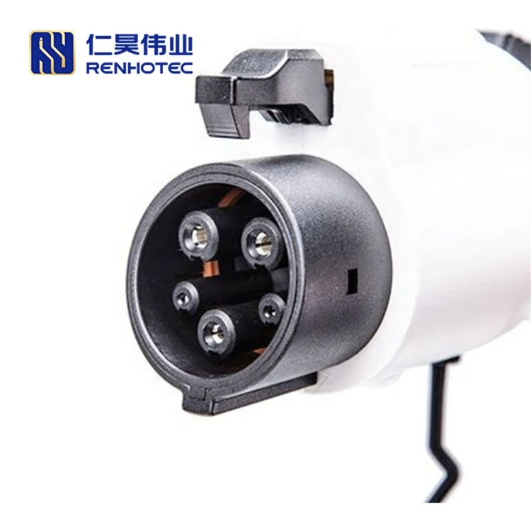 EV Charger Gun Single Phase SAE J1772 Male Plug Vehicle Connector