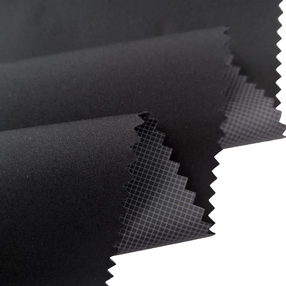 Soft Handfeeling Polyester Material Fabric Bonded Printed TPU Film Breathable 10K/5K Used For Ski Jackets
