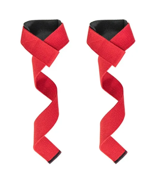 Custom Logo Fitness Wrist Pull Straps Weight Lifting Straps With Cushioned Wrist