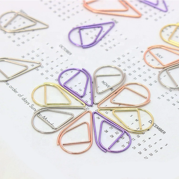 Custom Multicolor Cute Metal Paper Clip Custom Creative Logo Animal Shape Bookmark Paper Clips