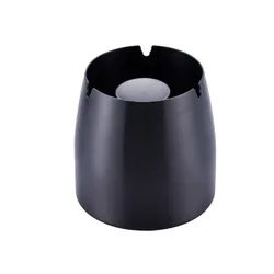 Hot sell 2021 factory Stainless steel ashtray Black gold silver luxury ash tray custom logo ash tray