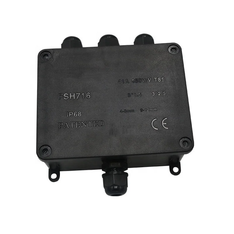 Hot sale high quality 4 Way IP66 IP67 IP68 waterproof outdoor electrical junction box with Terminal Block