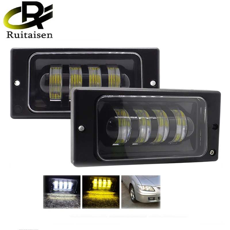 Ruitaisen Waterproof 40W Car Fog Light fog 6inch DRL turn light for lada Motorcycles cars front fog Lamp plastics