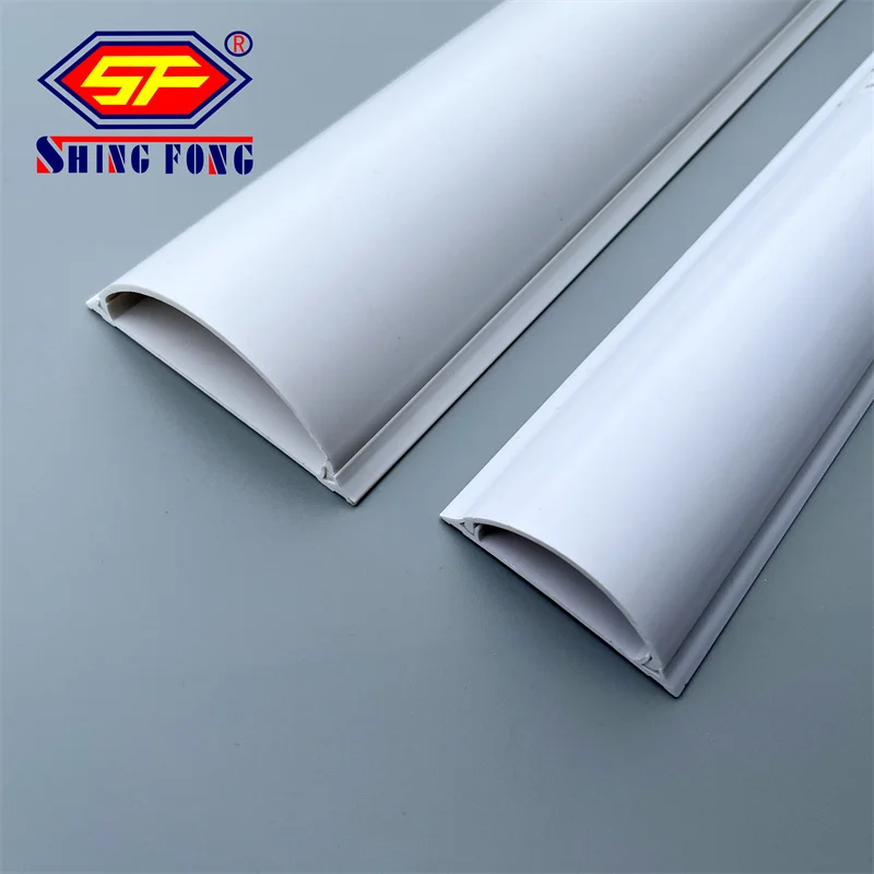Cable Trunking For Electrical Customize PVC Oval Flexible Cable Duct
