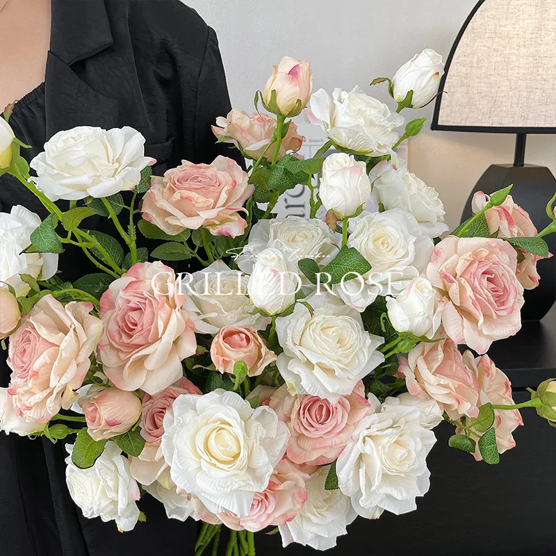 Everlasting Roses Latex Flowers Real Touch Artificial Roses Flower High Quality Fabric For Wedding Home Decor