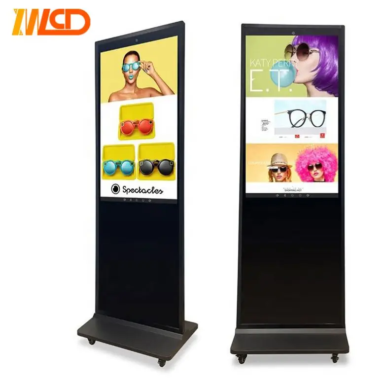 Vertical 43 50 55 дюймов инфракрасный сенсорный экран wifi usb android lcd внутренний рекламный киоск digital signage для торгового центра