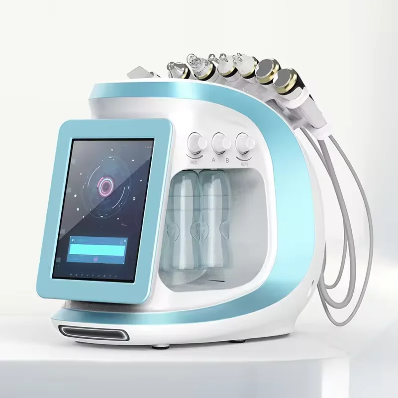 Newest 8 in 1 micro dermabrasion Smart Ice Blue Oxygen Jet Skin Rejuvenation deep facial cleaning Aqua face beauty machine