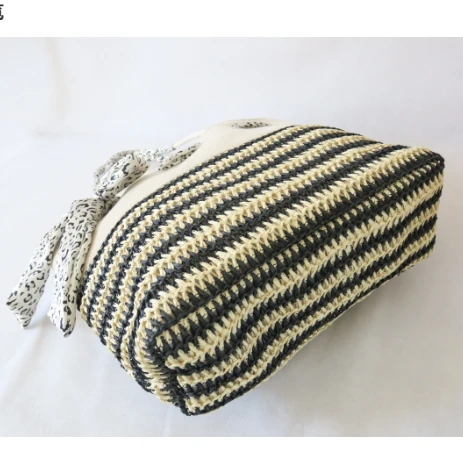 Factory Price Paper Straw Crochet Beach Bag Women Handbags Oem  Fashion Custom  Straw Tote Beach Bag