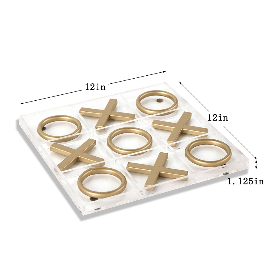 Mayco 3D Acrylic XO Decoration Accessories Noughts and Crosses Game Tic Tac Toe