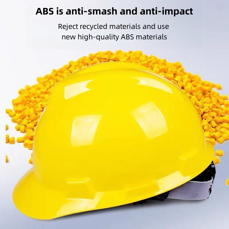 V-shaped ABS anti-smash, anti-collision, anti-static and durable industrial grade safety helmet