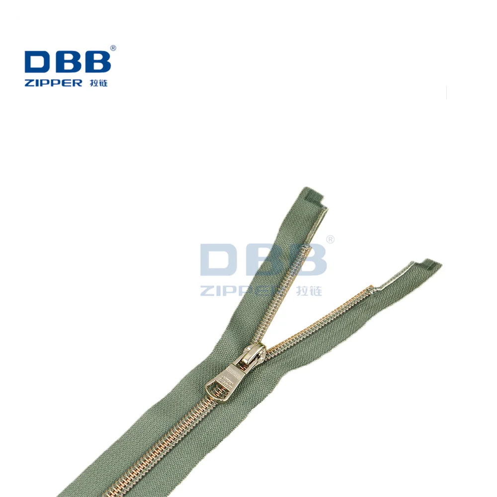 
#3#5#8#10 high quality rose gold metal teeth open end zipper 