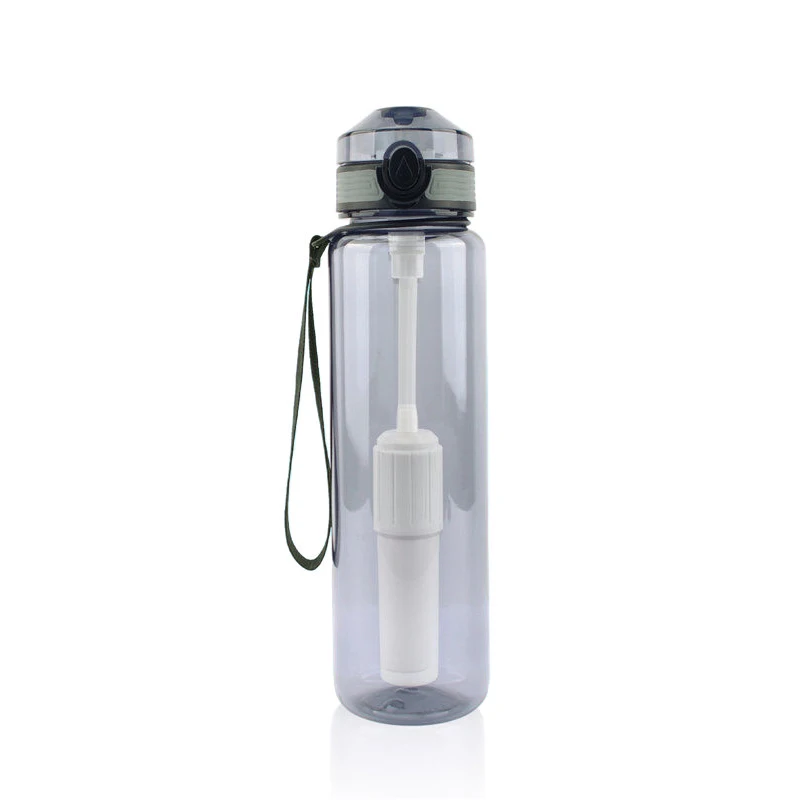 Ur-health 1000ml Outdoor Water Purification Bottles Camping Small Water Purifier Water Filter Kettle Filter