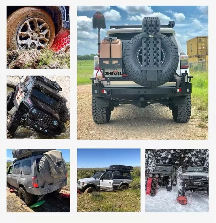 Внедорожник 4x4WD дорожка для утилизации снега грязи песка лестница Тяговая спасательная 2 шт.