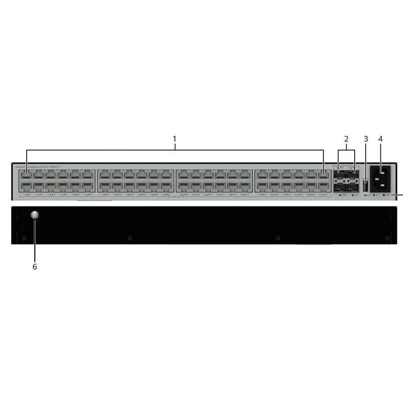 HW CloudEngine S5755-H48N4Y-A (48*10/100/1000/2.5GBASE-T портов 4 * 25GE SFP28 управляемый переключатель poe
