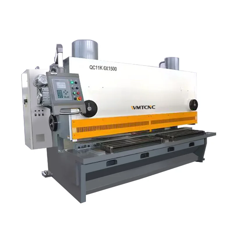 CNC hydraulic guillotine shearing QC11K-6X1500 steel sheets metal shearing machine