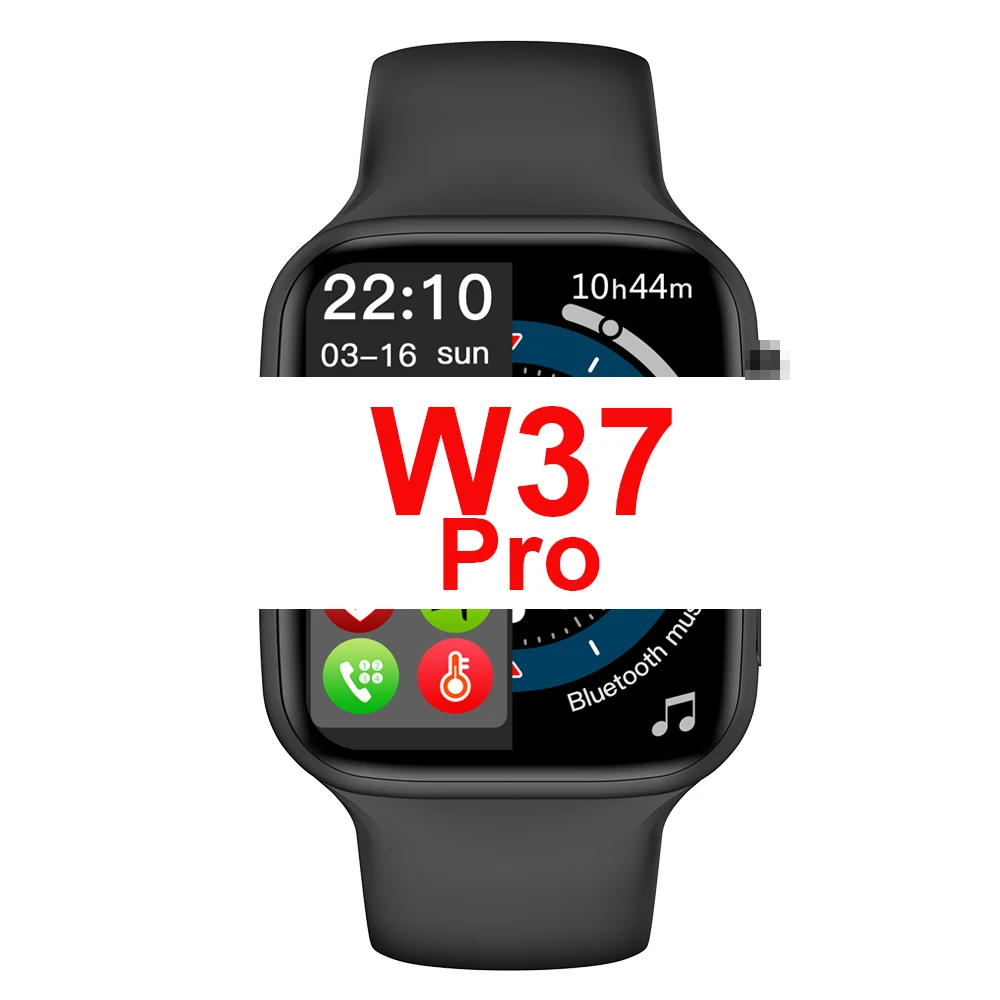 Faster Wireless Charging 1.75 Inch HD IPS 320*385 Dual Bluetooth 5.0 Smart Watch W37 Pro