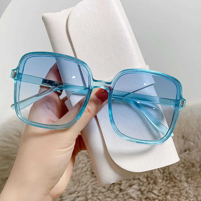 2024 New design Luxury Oversized square sunglasses women shades gradient sunglasses luxury uv400 in stock