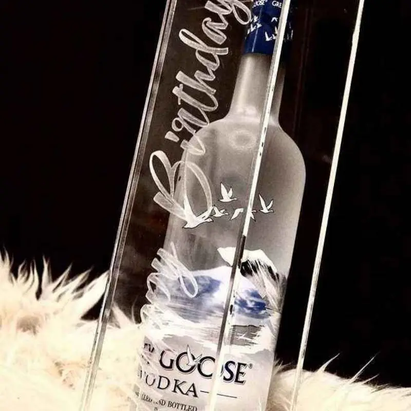 Jihong Customized Acrylic Wine Box For Gift Large Polish Transparent Display Plexiglass Wine Case