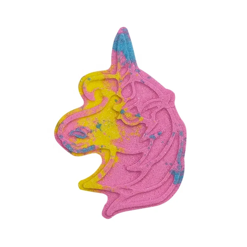 Wholesale Private Label Kids Fizzy Bubble  Heart Unicorn Rainbow Bath press for  unicorn nutellabathbombs  bath bomb