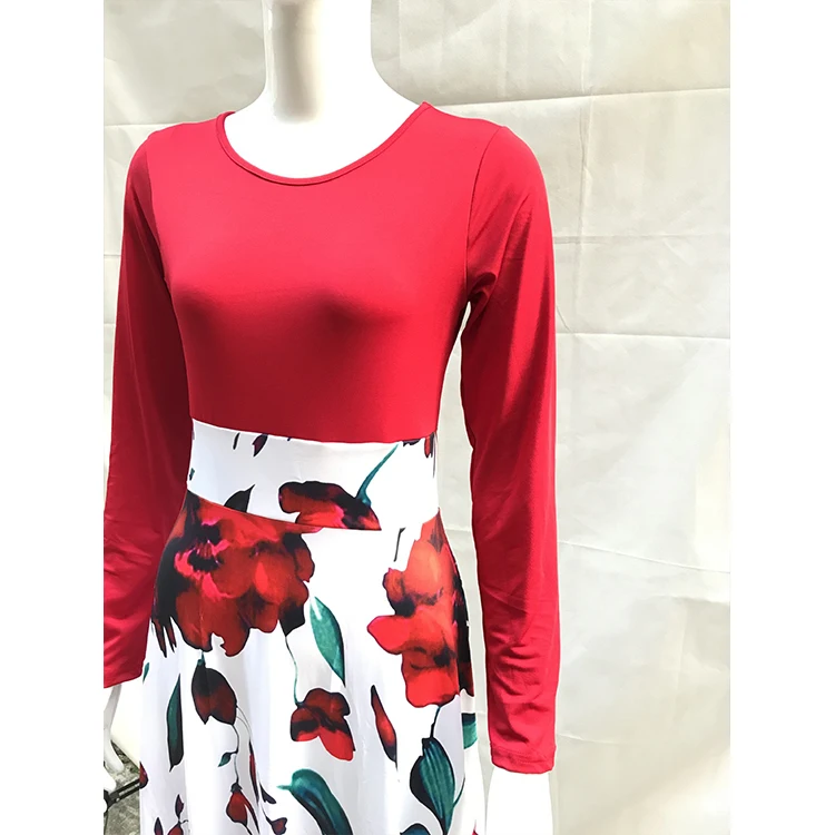 Wholesale Cheap Fat Woman Clothes Print Fashion Plus Size Party Dresses