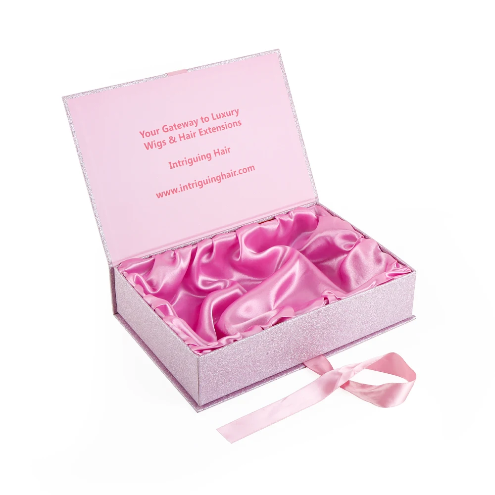 High Quality Luxury Caja de Regalos Packaging Magnetic Folding Paper Wedding Dress Gift Bridesmaid Box With Ribbon
