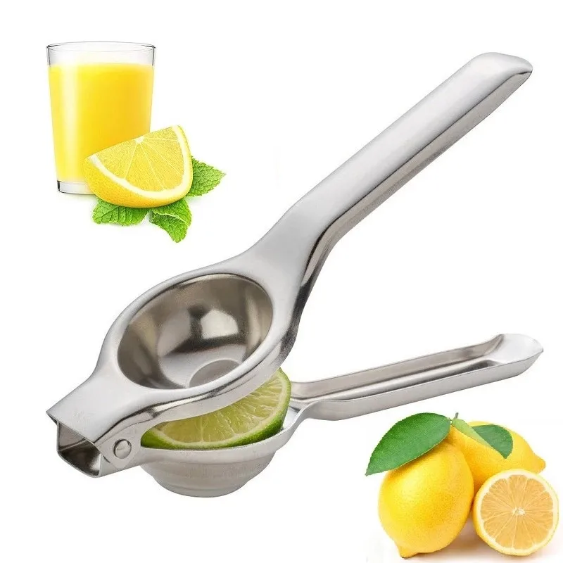 Stainless Steel Metal Squeezer Hand Pressure Juicer Aluminum Alloy Citrus Press Manual Juice For Kitchen Fruit Orange Lemon