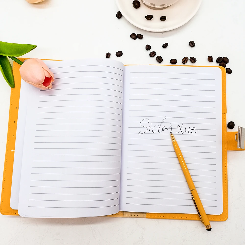 2023 Coded Lock Dairy Hardcover Notebook Customize Planner Agenda a5 Leather Notebook Custom