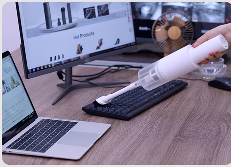 Handheld portable mini vacuum cleaner with strong suction two speed 15000pa 110W for car sofa keyboard desktop pet