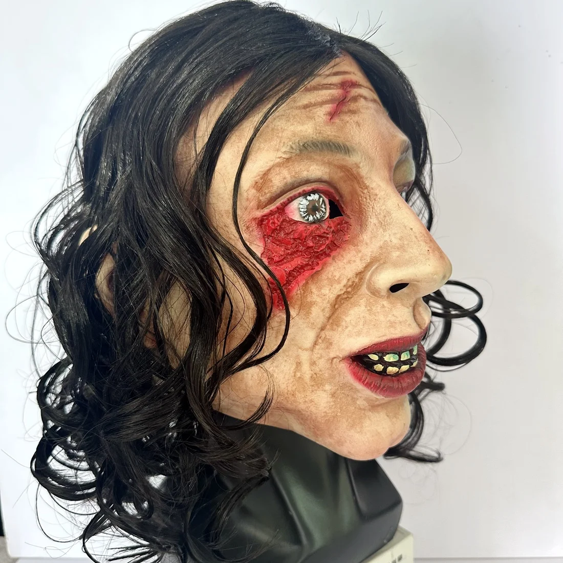 Halloween Scary Face Cover Demon Zombie Disgusting Latex Mask For Halloween Party Props Horror Cosplay