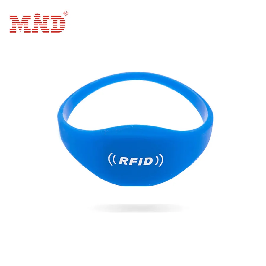 Custom Logo Silicone Sports Wristbands RFID Silicone Rubber Bracelets RFID Festival Wristband Waterproof NFC Passive Bracelet