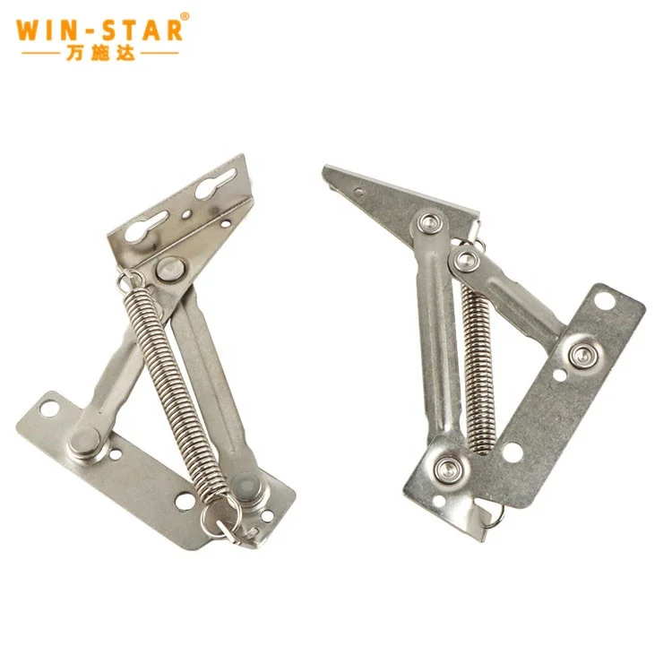 WINSTAR hot sale iron nickel plating Bed Sofa Hinges lift storage mechanism hinge