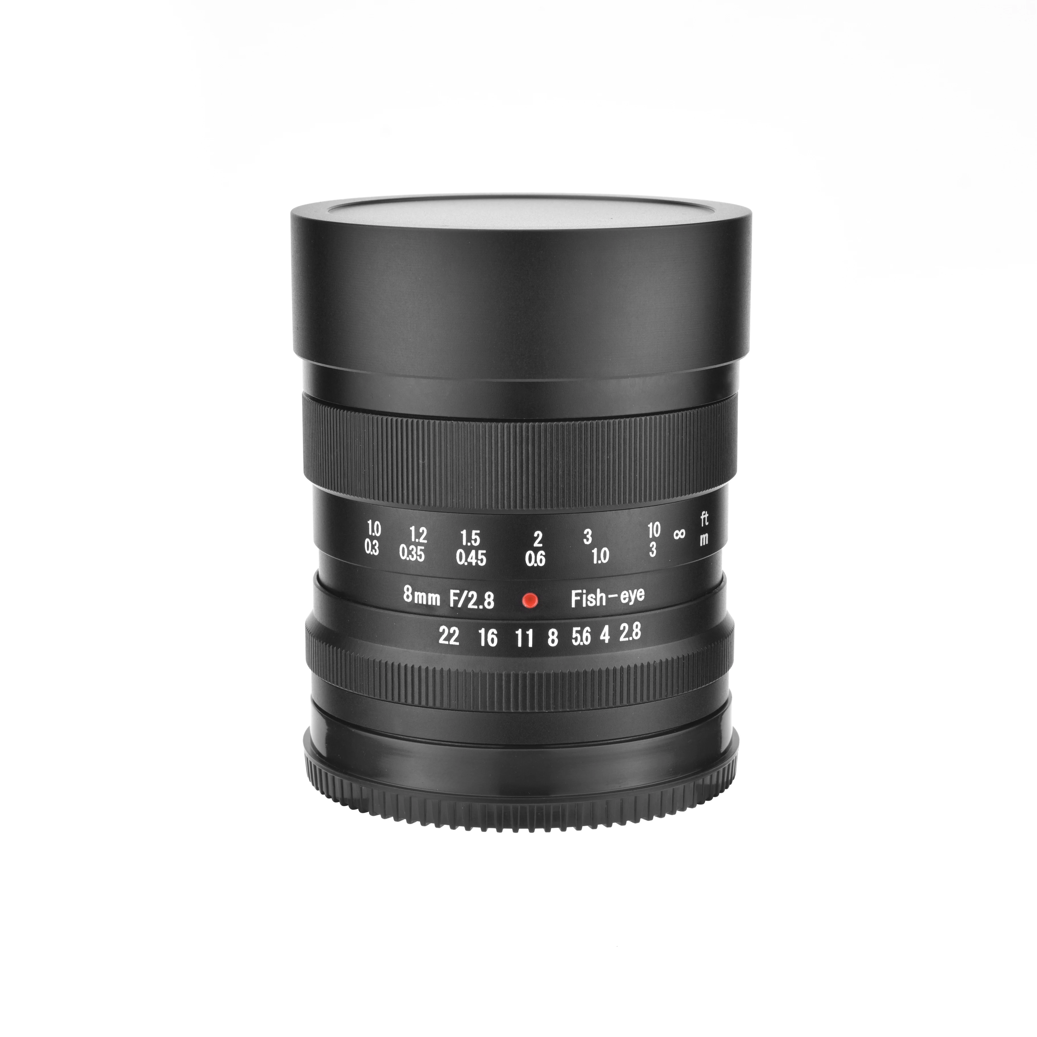 Factory Price 8mm F2.8 HD Professional APS-C Fisheye Camera Lens