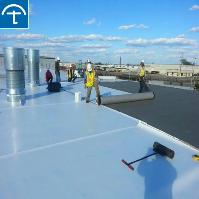 1.5mm High Polymer Roof TPO Waterproof Membrane  TPO Self Adhesive Waterproof membrane for roof waterproofing