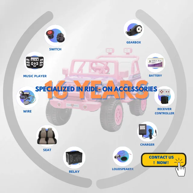 Lorda 2024 Hot Sale  ride on car electric toy car accessories battery cable with fuse ride-on accessories for girls