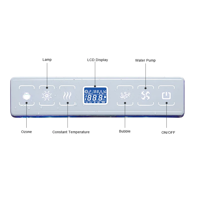 Bathroom Rectangular Bathtub Controller