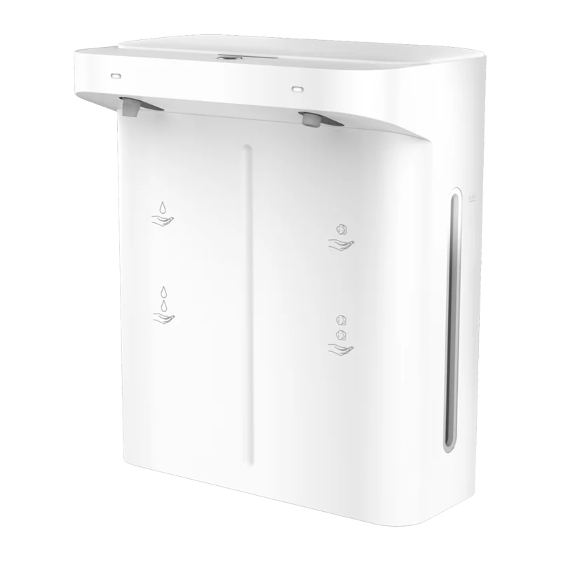 Wall Mounted Gel and Soap Sanitizer for Commercial Restroom Bathroom Kitchen Liquid Soap and Gel 2-in-1 Dispensers