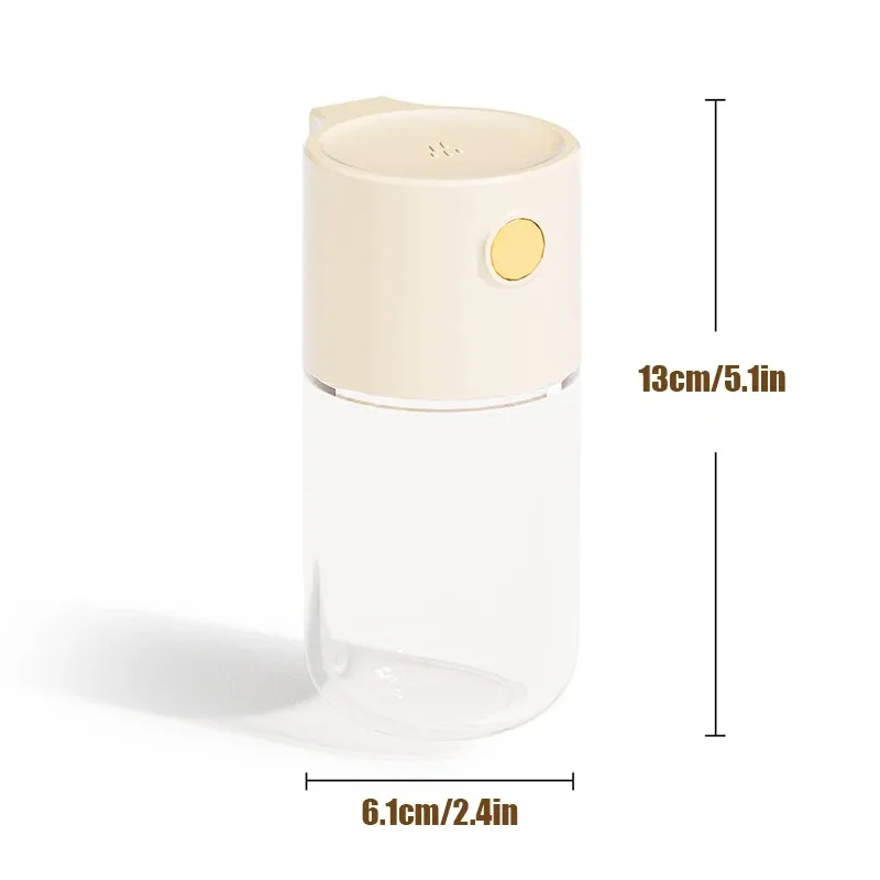 0.5g Quantitative Control Salt Bottle Metering Salt Shakers Kitchen Utensil Salt Dispenser Press Type Spice Container