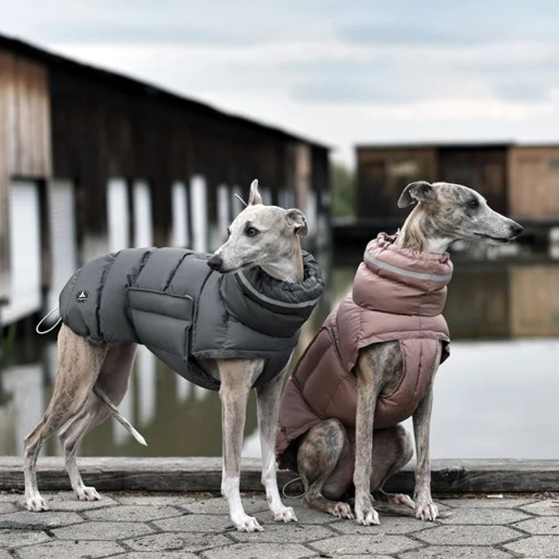 Custom Waterproof Outer Material Fluffy Lining Adjustable Reflective Logo Luxury Lined French Bulldog Jacket Clothes Dog Coats