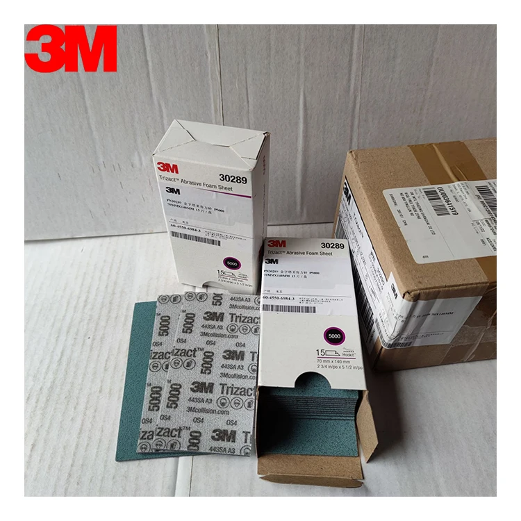 3M 30289 Trizact Hookit 5000 Grit P5000 443SA Sanding Abrasives Sponge Foam Sheets