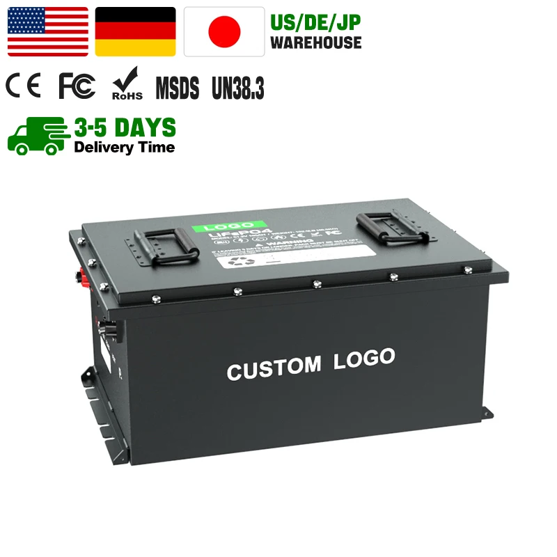 EU Stock golf cart lithium battery 48v 105ah 72v golf cart battery 36v lifepo battery charger for golf cart with bluetooth