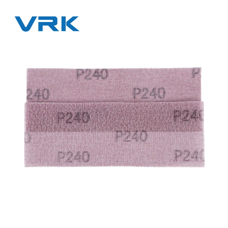 240 grit rectangle auto body materials sandpaper adhesive net mesh sandpaper