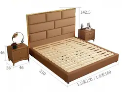 newly designed high quality odm oem high back leather queen bed sets luxury bedroom king size hotel bed for home hotel