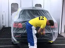 4m Width OEM Polyester masking film painting Roll , Masking Film Rolls For Painting