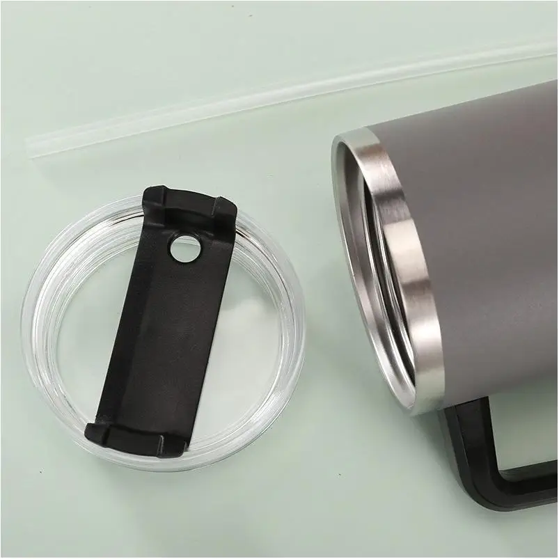 Stainless Steel Tumbler Mugs Blank Set Coffe Hot Drinks With Handle With Bamboo Lid Gift Box Set Insulated Stir Cup