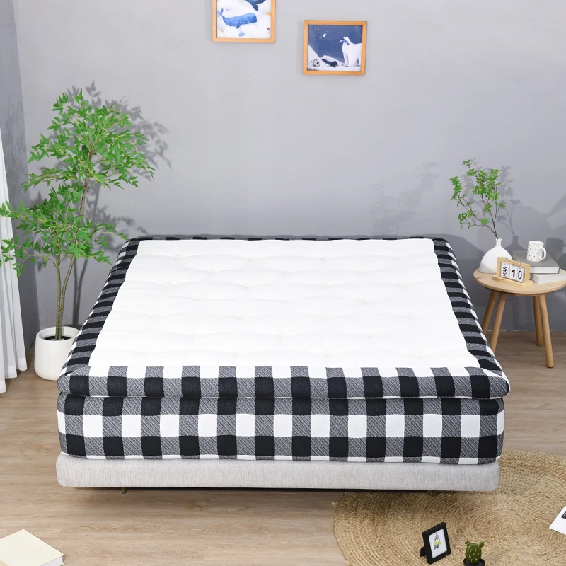 AIDI Free Sample  Luxury Bedroom Set Hybrid Latex Customized Roll Up Memory Foam Mattress Queen Size Mattress