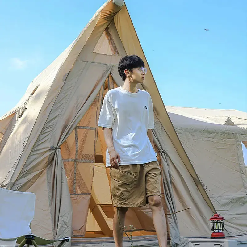 Factory Direct Multi-Surface Ventilation Two Bedroom Structure No-Setup Villa Tent