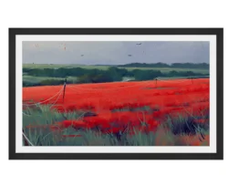 32 43 55 Inch Wall Mounted Full Hd Video Solid wood border  Digital Photo Frame