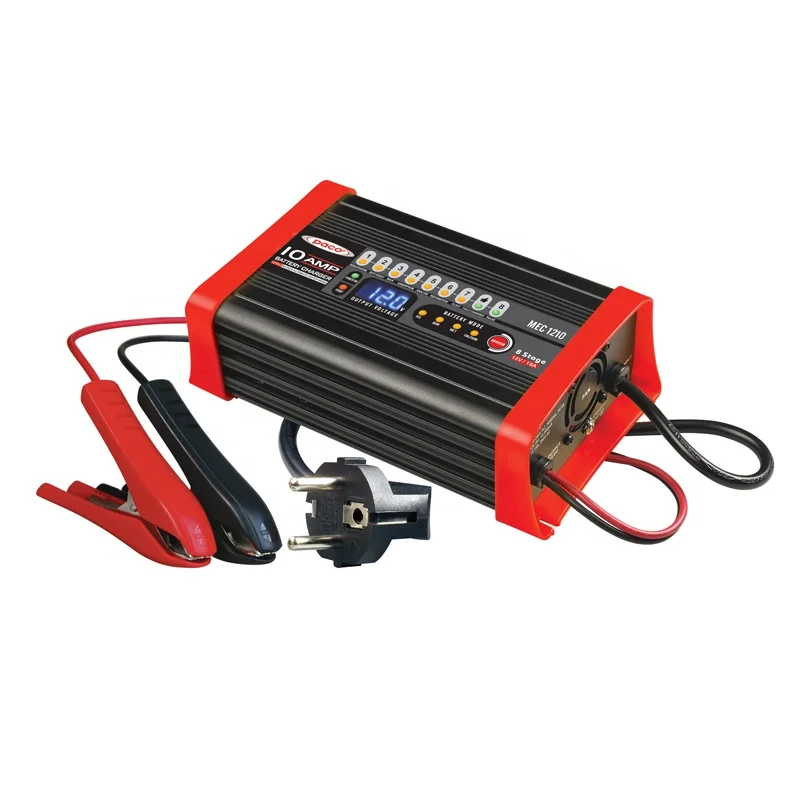 PACO HOT SALE MEC Smart charging function 8 stage car battery charger for AGM GEL WET CALCIUM batteries